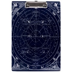 Vintage Astrology Poster A4 Acrylic Clipboard by ConteMonfrey