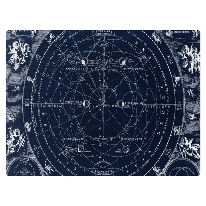 Vintage astrology poster Two Sides Premium Plush Fleece Blanket (Extra Small)