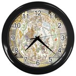 Vintage Astronomy  Wall Clock (Black) Front