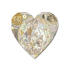 Vintage Astronomy  Heart Magnet by ConteMonfrey