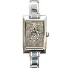 Old Vintage Astronomy Rectangle Italian Charm Watch by ConteMonfrey