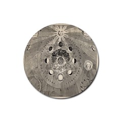 Old Vintage Astronomy Rubber Coaster (round) by ConteMonfrey