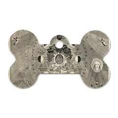 Old Vintage Astronomy Dog Tag Bone (two Sides) by ConteMonfrey