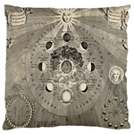 Old vintage astronomy Large Cushion Case (Two Sides) Back