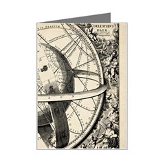 Vintage Planet Mini Greeting Card