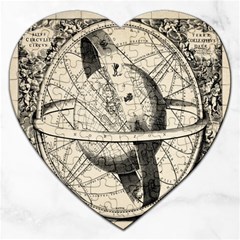 Vintage Planet Jigsaw Puzzle (heart) by ConteMonfrey