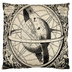 Vintage Planet Large Cushion Case (two Sides) by ConteMonfrey