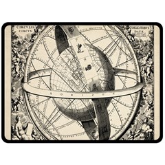 Vintage Planet Two Sides Fleece Blanket (large) by ConteMonfrey