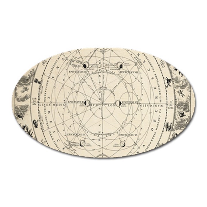 Astronomy vintage Oval Magnet