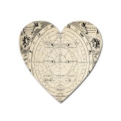 Astronomy Vintage Heart Magnet by ConteMonfrey