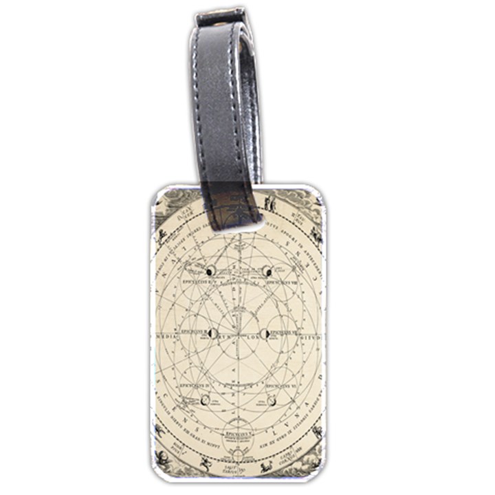 Astronomy vintage Luggage Tag (two sides)