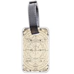 Astronomy vintage Luggage Tag (two sides) Back