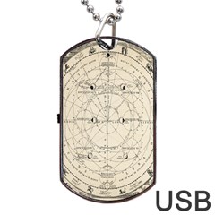 Astronomy Vintage Dog Tag Usb Flash (one Side) by ConteMonfrey