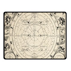 Astronomy Vintage Two Sides Fleece Blanket (small) by ConteMonfrey