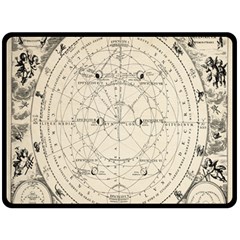 Astronomy Vintage Two Sides Fleece Blanket (large) by ConteMonfrey