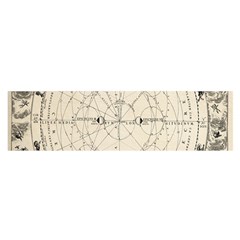 Astronomy Vintage Oblong Satin Scarf (16  X 60 ) by ConteMonfrey