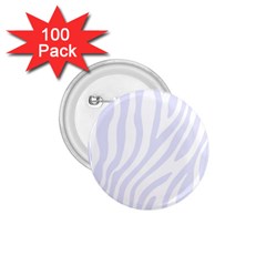 Grey Zebra Vibes Animal Print  1 75  Buttons (100 Pack)  by ConteMonfrey