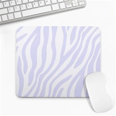 Grey Zebra Vibes Animal Print  Large Mousepad by ConteMonfrey