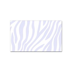 Grey Zebra Vibes Animal Print  Sticker (rectangular) by ConteMonfrey