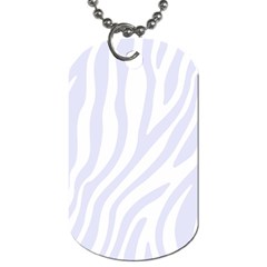 Grey Zebra Vibes Animal Print  Dog Tag (one Side) by ConteMonfrey