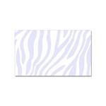 Grey Zebra Vibes Animal Print  Sticker Rectangular (100 pack) Front