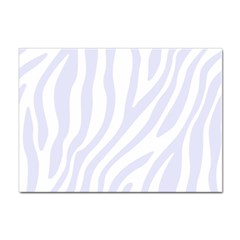 Grey Zebra Vibes Animal Print  Sticker A4 (100 Pack) by ConteMonfrey