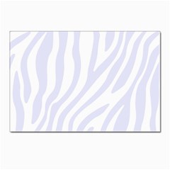 Grey Zebra Vibes Animal Print  Postcard 4 x 6  (pkg Of 10) by ConteMonfrey