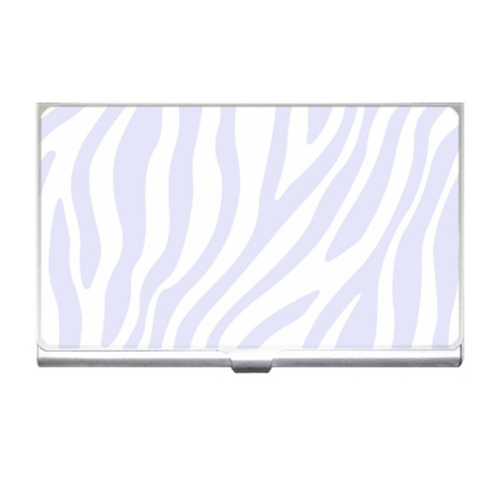 Grey Zebra Vibes Animal Print  Business Card Holder