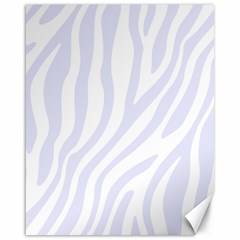 Grey Zebra Vibes Animal Print  Canvas 16  X 20  by ConteMonfrey