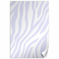 Grey Zebra Vibes Animal Print  Canvas 20  X 30  by ConteMonfrey