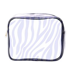 Grey Zebra Vibes Animal Print  Mini Toiletries Bag (one Side) by ConteMonfrey