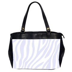 Grey Zebra Vibes Animal Print  Oversize Office Handbag (2 Sides) by ConteMonfrey