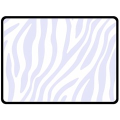 Grey Zebra Vibes Animal Print  Fleece Blanket (large) by ConteMonfrey