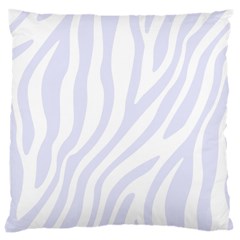 Grey Zebra Vibes Animal Print  Large Cushion Case (one Side) by ConteMonfrey