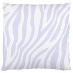 Grey Zebra Vibes Animal Print  Large Cushion Case (One Side) Front