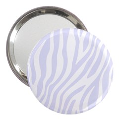 Grey Zebra Vibes Animal Print  3  Handbag Mirrors by ConteMonfrey