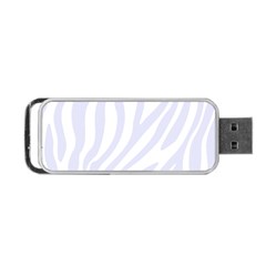 Grey Zebra Vibes Animal Print  Portable Usb Flash (one Side) by ConteMonfrey