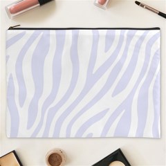 Grey Zebra Vibes Animal Print  Cosmetic Bag (xxxl) by ConteMonfrey