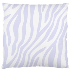 Grey Zebra Vibes Animal Print  Standard Premium Plush Fleece Cushion Case (one Side) by ConteMonfrey