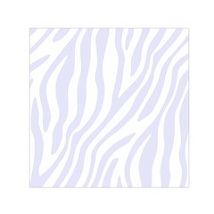 Grey Zebra Vibes Animal Print  Square Satin Scarf (30  X 30 ) by ConteMonfrey