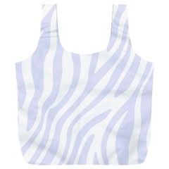 Grey Zebra Vibes Animal Print  Full Print Recycle Bag (xxxl) by ConteMonfrey