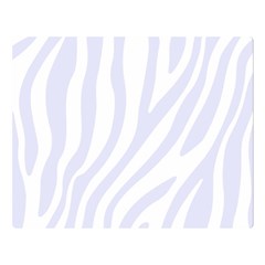 Grey Zebra Vibes Animal Print  Premium Plush Fleece Blanket (large) by ConteMonfrey