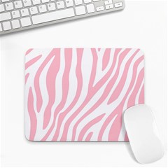 Pink Zebra Vibes Animal Print  Small Mousepad by ConteMonfrey