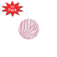 Pink Zebra Vibes Animal Print  1  Mini Buttons (10 Pack)  by ConteMonfrey