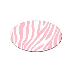 Pink Zebra Vibes Animal Print  Sticker (oval)