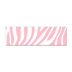 Pink Zebra Vibes Animal Print  Sticker (bumper) by ConteMonfrey