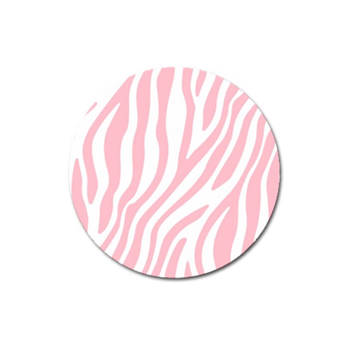 Pink Zebra Vibes Animal Print  Magnet 3  (Round)