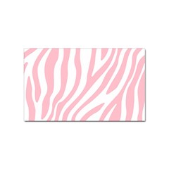 Pink Zebra Vibes Animal Print  Sticker Rectangular (10 Pack) by ConteMonfrey