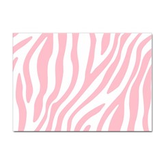 Pink Zebra Vibes Animal Print  Sticker A4 (100 Pack) by ConteMonfrey