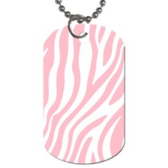 Pink Zebra Vibes Animal Print  Dog Tag (two Sides) by ConteMonfrey